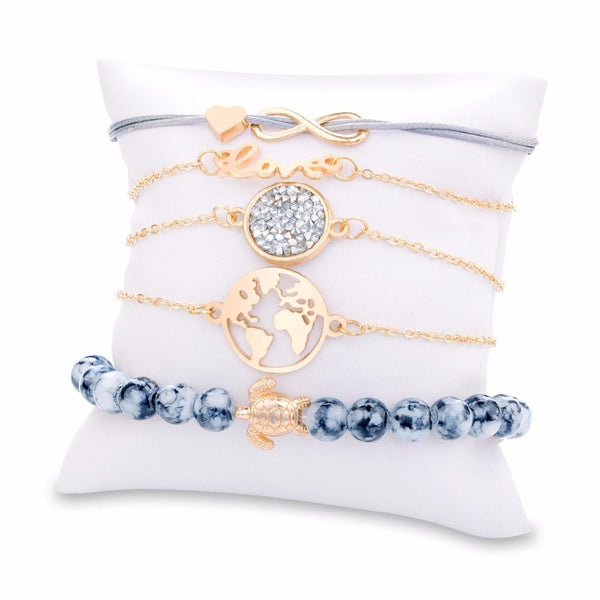 Bohemian Turtle Bracelet Set - Reliable Shoppers