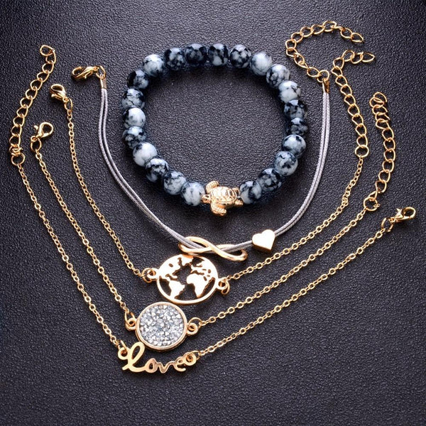 Bohemian Turtle Bracelet Set - Reliable Shoppers