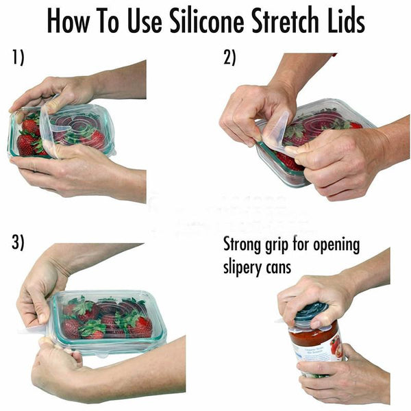 Universal Silicone Stretch Lids - Reliable Shoppers