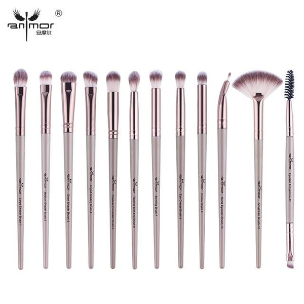 Anmor Makeup Brushes Set 12 pcs - Reliable Shoppers