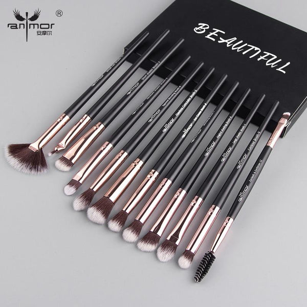 Anmor Makeup Brushes Set 12 pcs - Reliable Shoppers